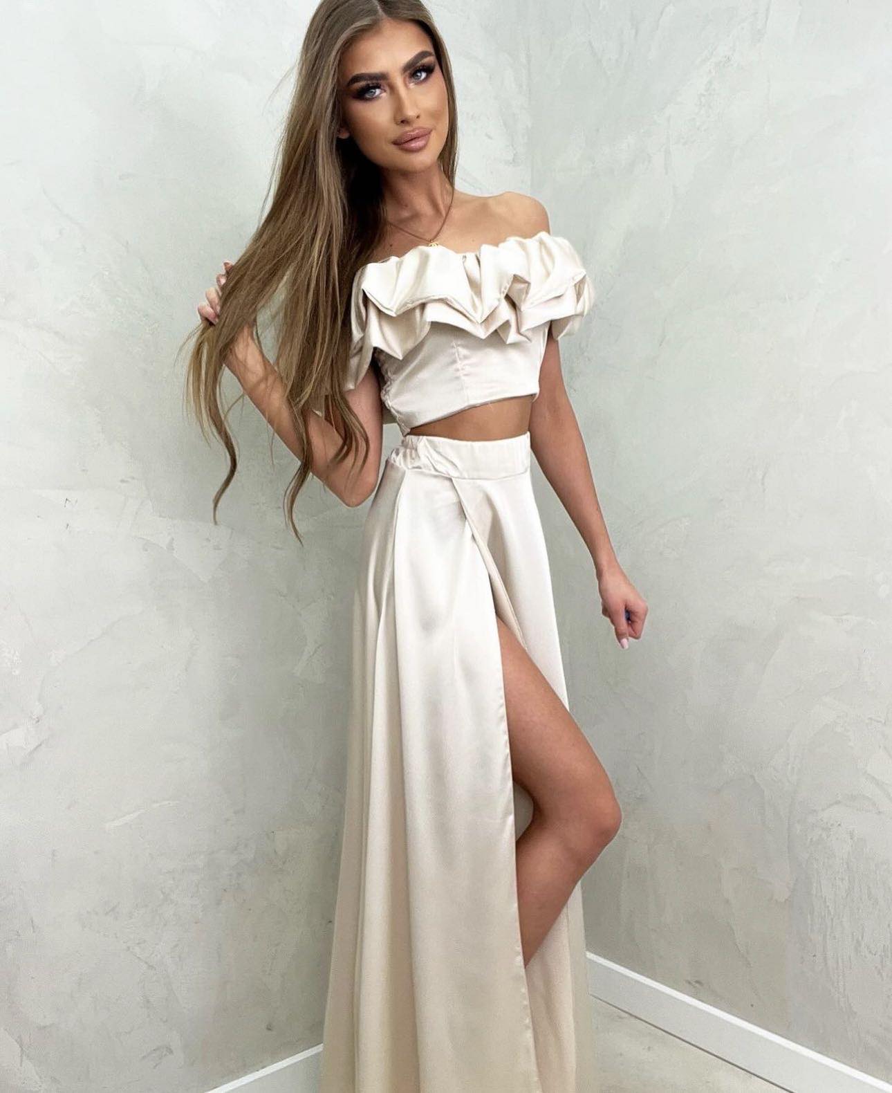 Σετ Φούστα Τοπ Flounder Μπεζ