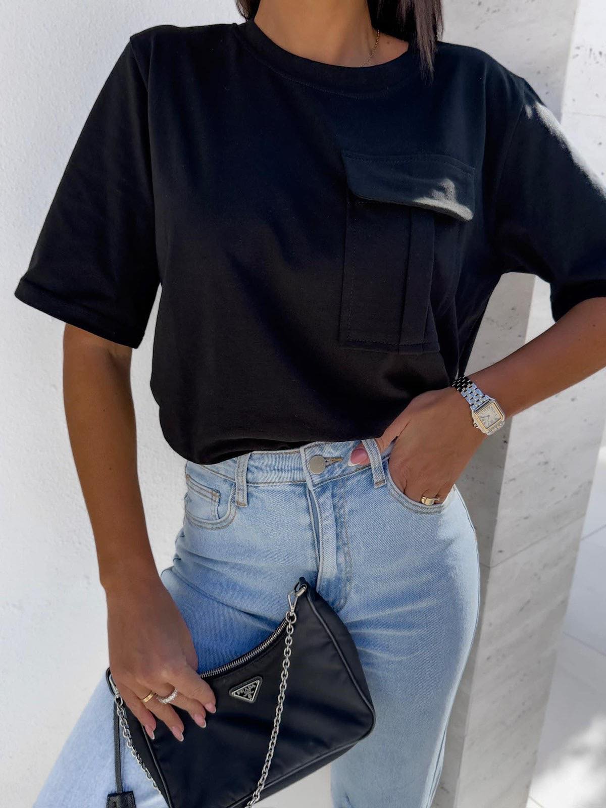 Tshirt Marsali Μαύρο