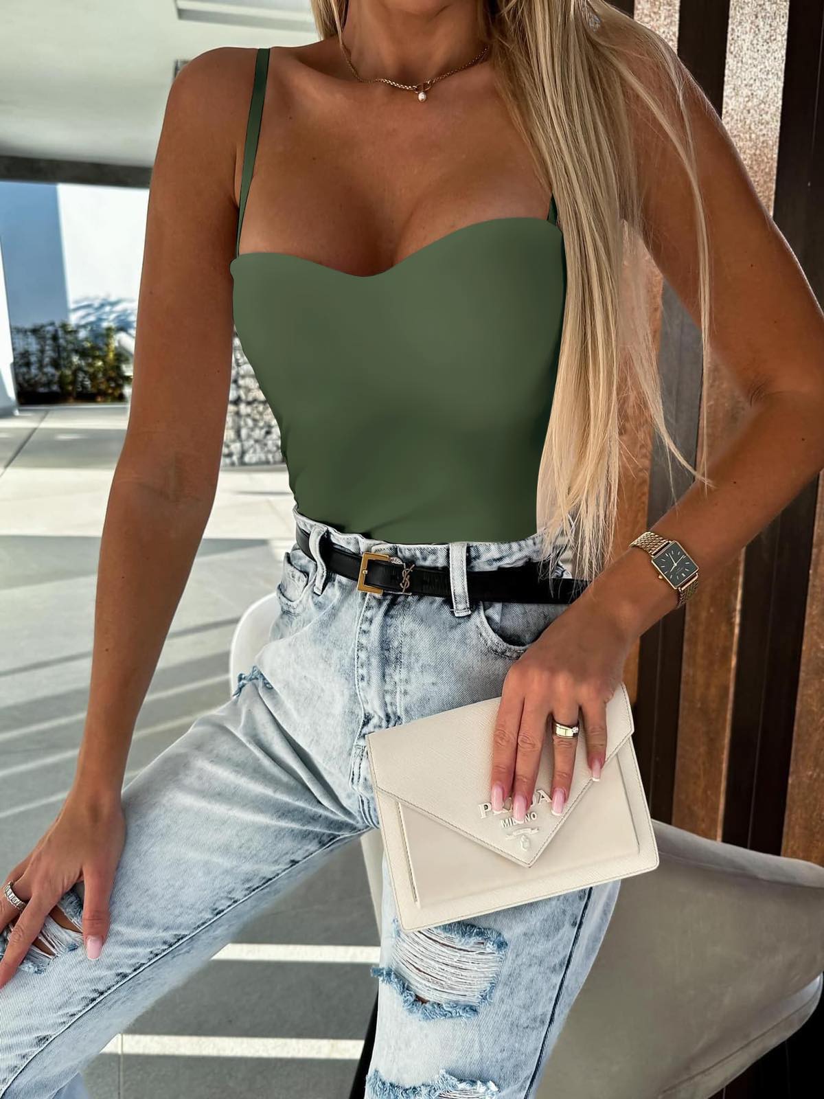 Τοπ Sugar Χακί