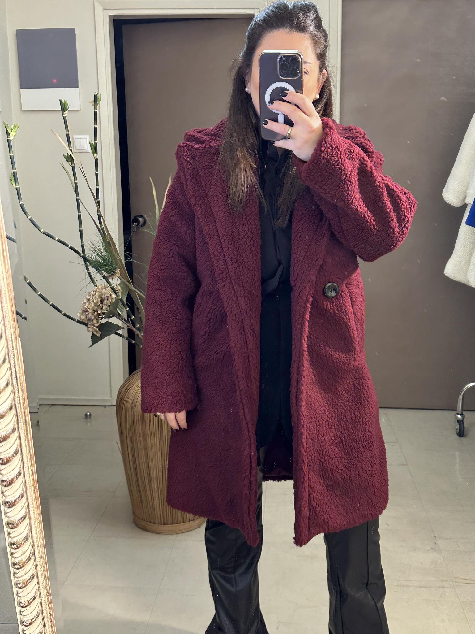 Πανωφόρι TeddyLove Burgundy