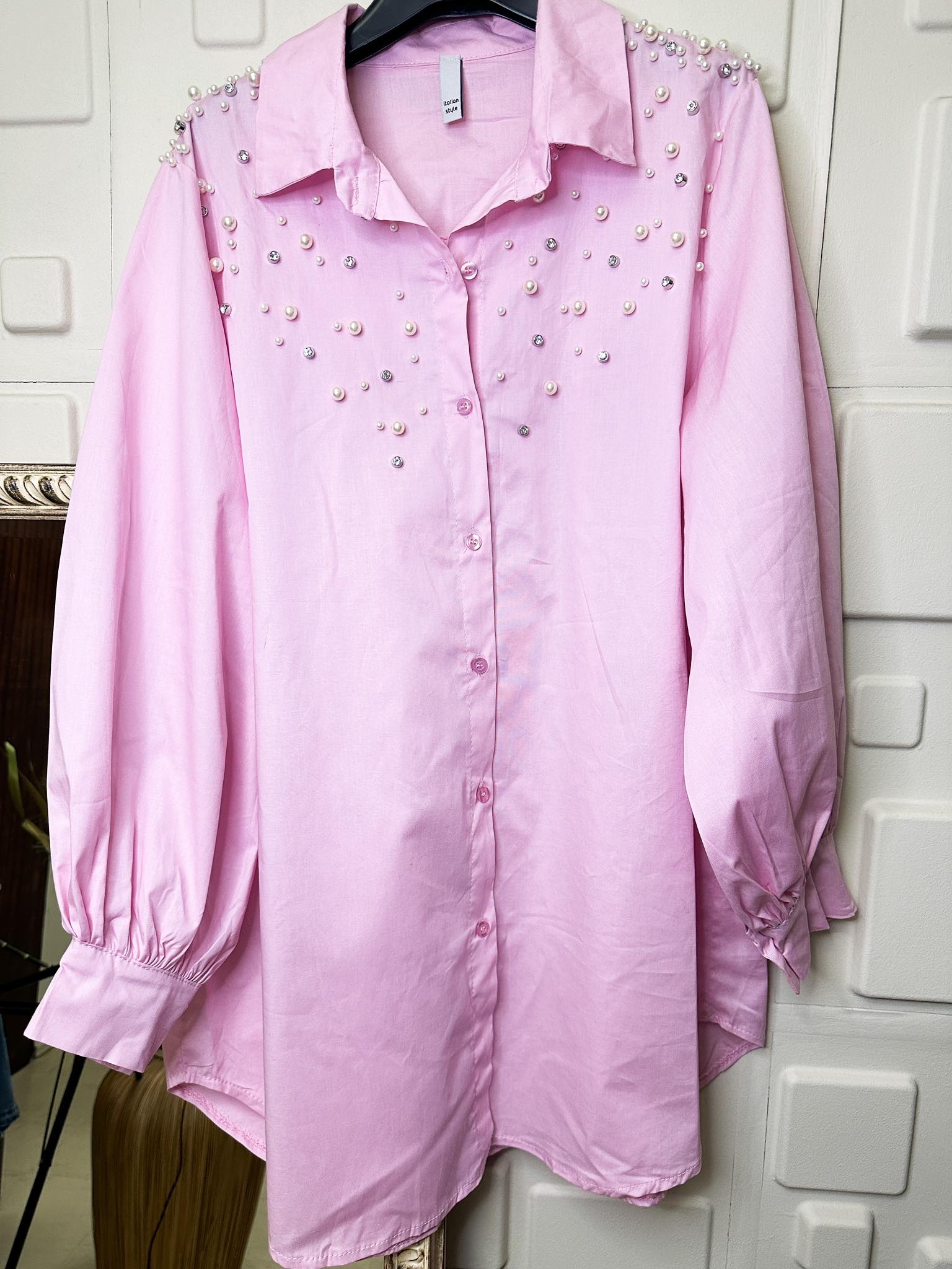 Πουκαμίσα Pearls And Strass Ροζ