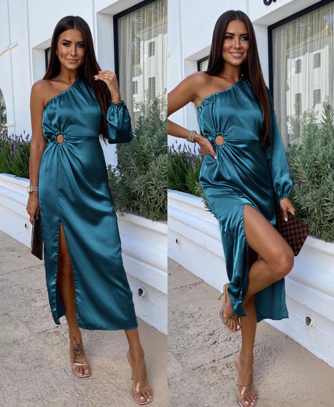 Φόρεμα Nerv Πετρόλ