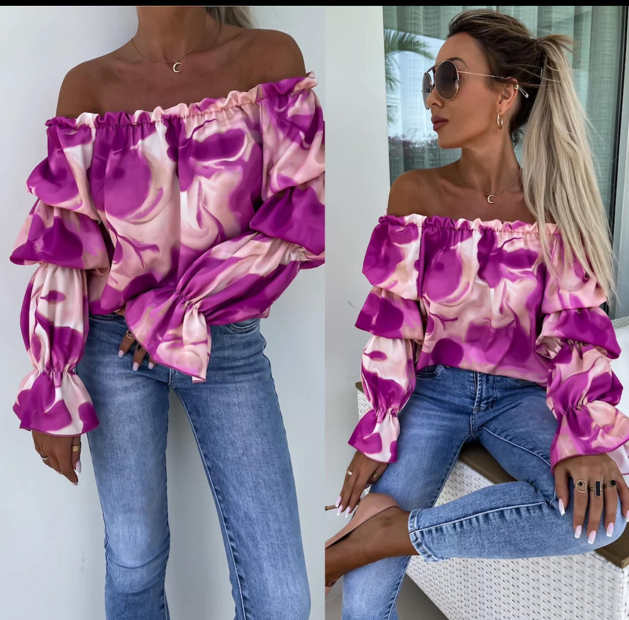 Μπλούζα Amir Μωβ