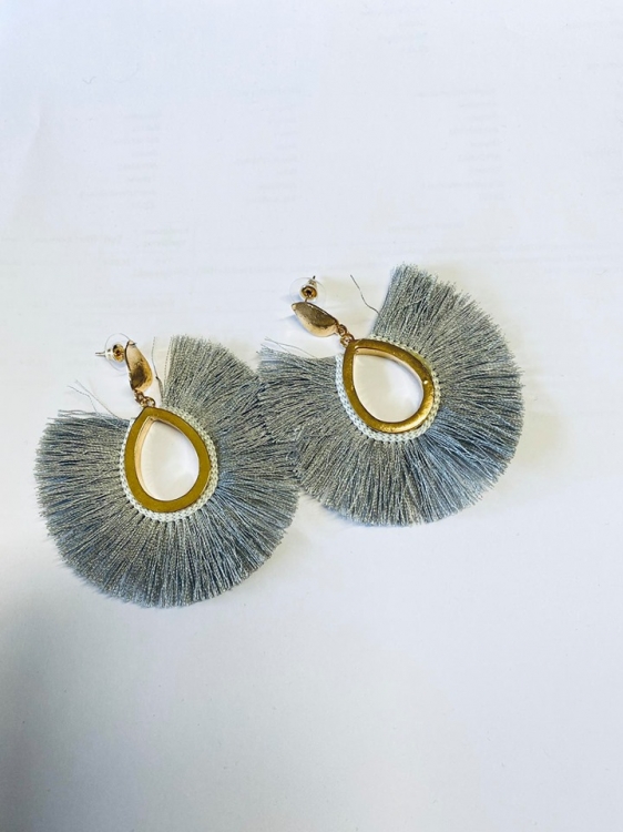 Σκουλαρίκια Dalia Γκρί