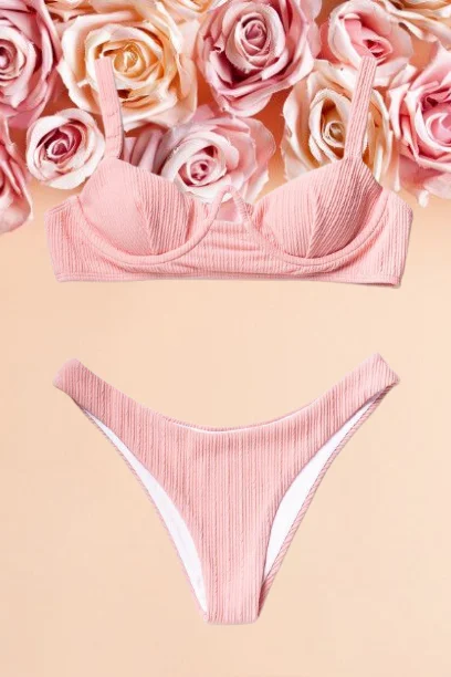 Σετ Μαγιό Μπικίνι Water Bodies Ρόζ