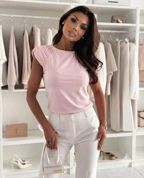 Μπλούζα Pocket Ροζ