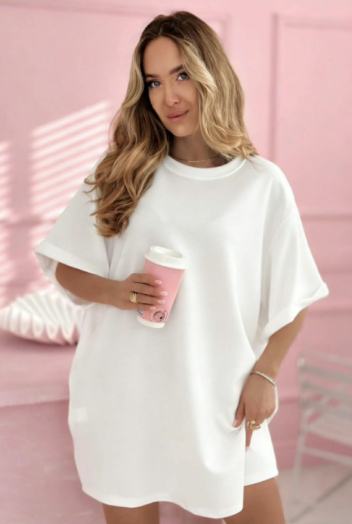 Φόρεμα Bag Άσπρο
