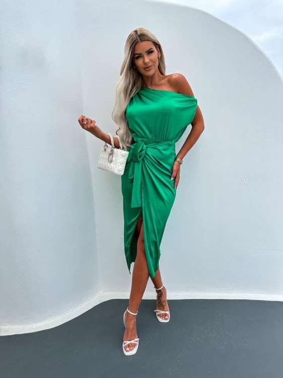 Maxi Φόρεμα Papas Πράσινο