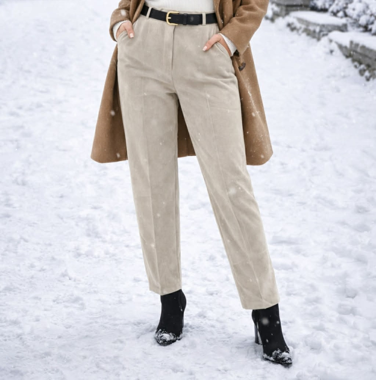 Suede Pants Tank Μπεζ