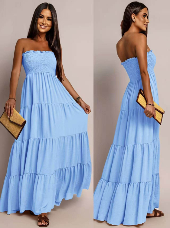 Στραπλες Φόρεμα Nantos Σιελ