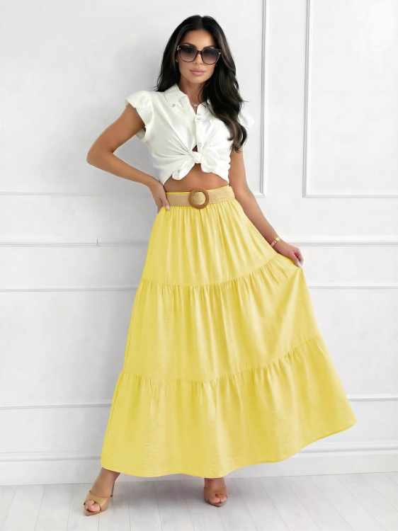Φούστα Dedra Κίτρινη