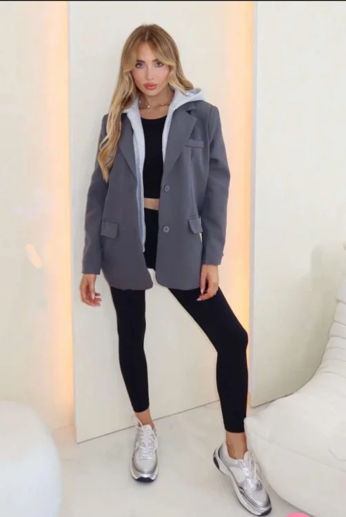 Blazer Saily Γκρι