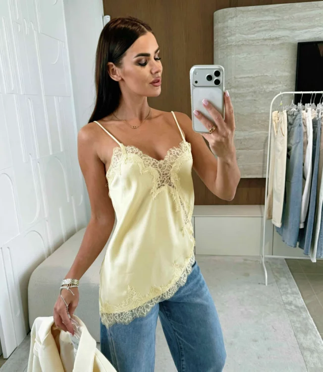 Μπλούζα Linge Κίτρινη