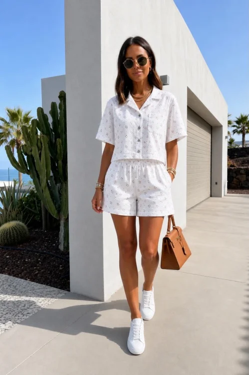 Denim Set Fifi Λευκό
