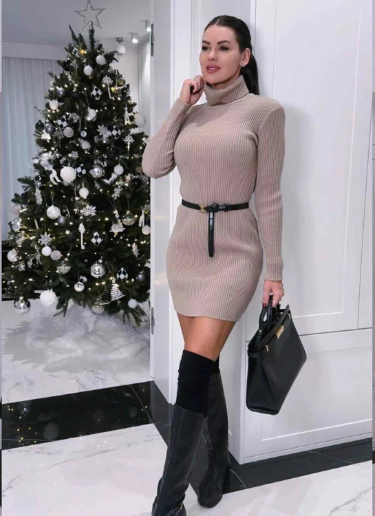 Φόρεμα Rolo Μπεζ