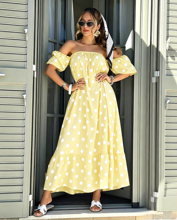 Φόρεμα Major Κίτρινο