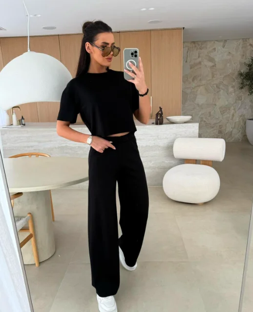 Σετ Μπλούζα Παντελόνι Stav Μαύρο