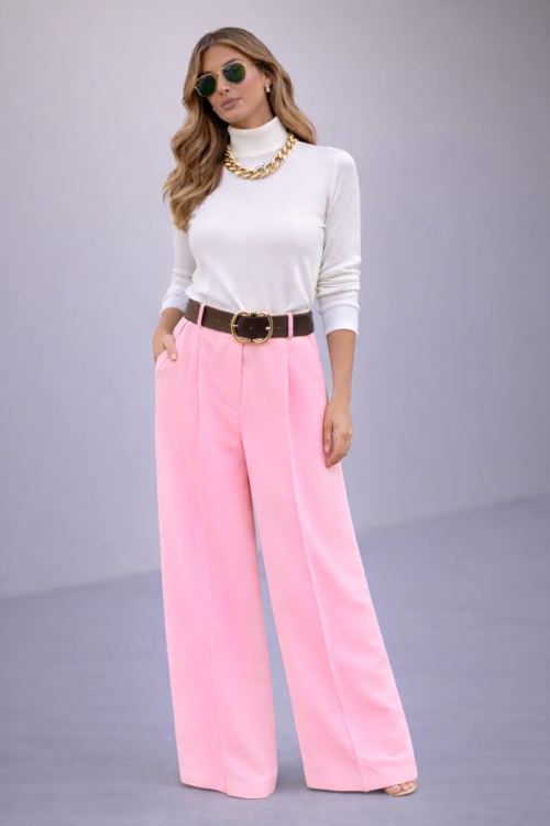 Παντελόνα Ψηλόμεση Arvid Ροζ