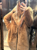 Faux Fur Coat Pali Καφέ