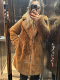 Faux Fur Coat Pali Καφέ