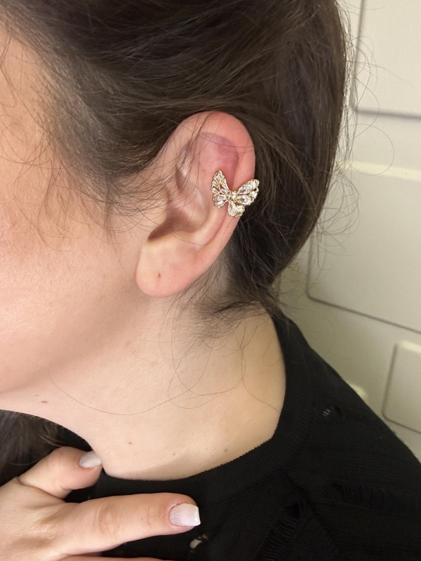 Earcuff Butterfly Χρυσή