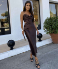 Φόρεμα Valentina Καφέ