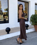 Φόρεμα Valentina Καφέ