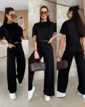 Σετ Μπλούζα Παντελόνι Stav Μαύρο