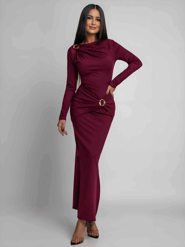 Φόρεμα Wampa Μπορντώ