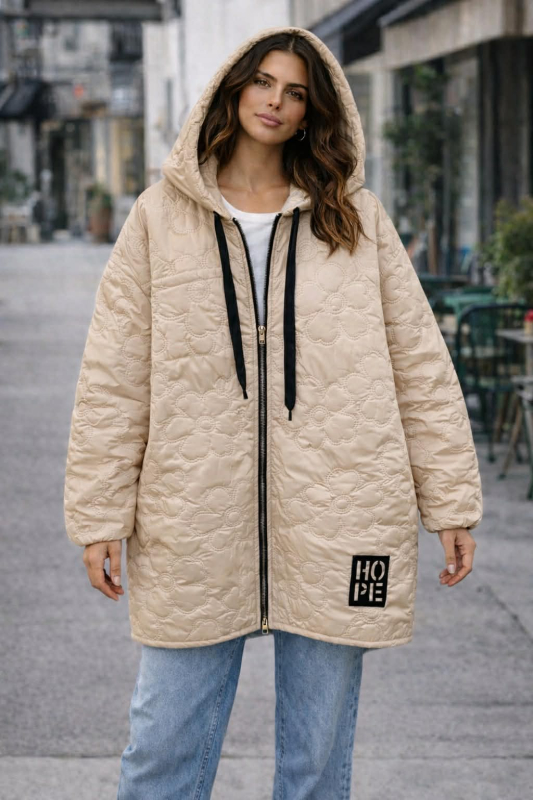 Ανοιξιάτικο Μπουφάν Lora Μπεζ