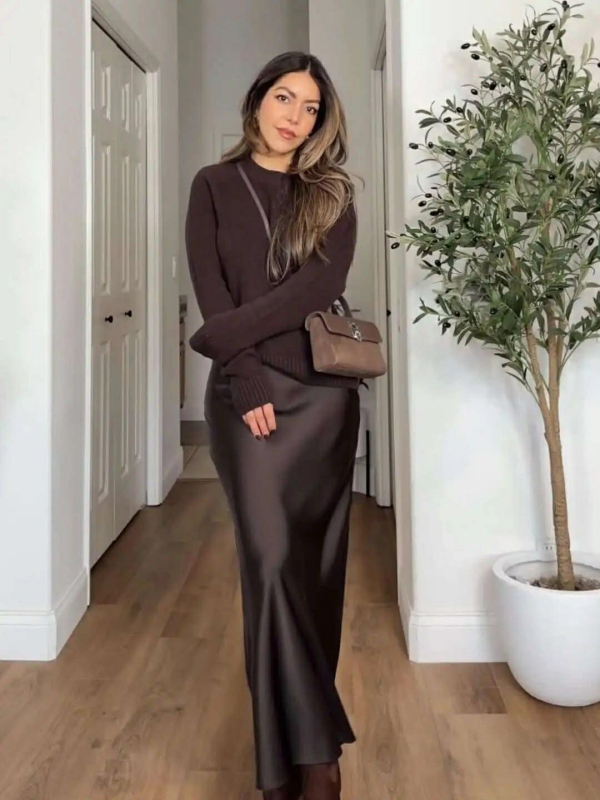 Φούστα Bitty Σοκολά