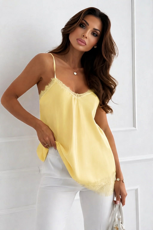 Σατέν Τοπ Malis Κίτρινο