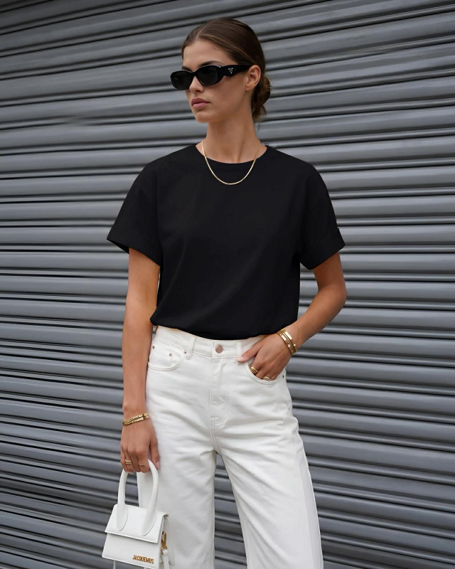 Tshirt Salem Μαύρο