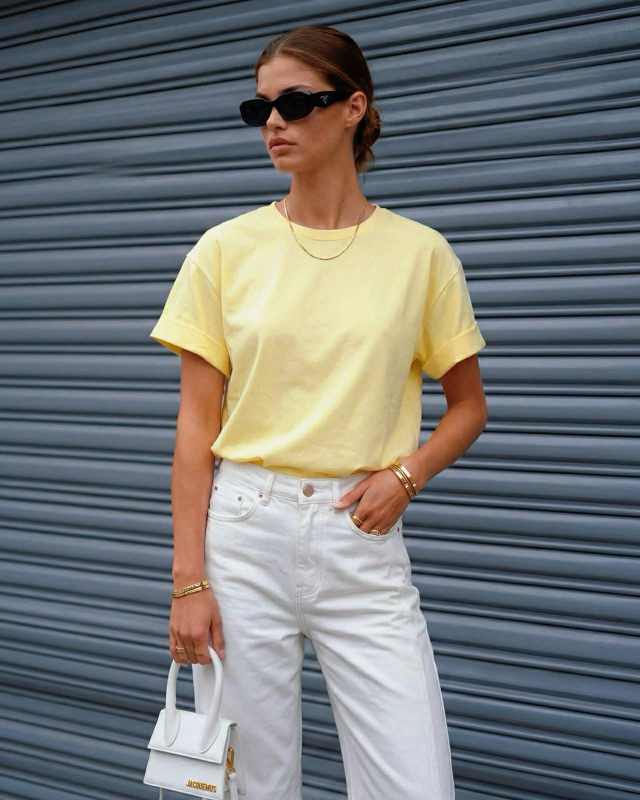 Tshirt Salem Κίτρινο