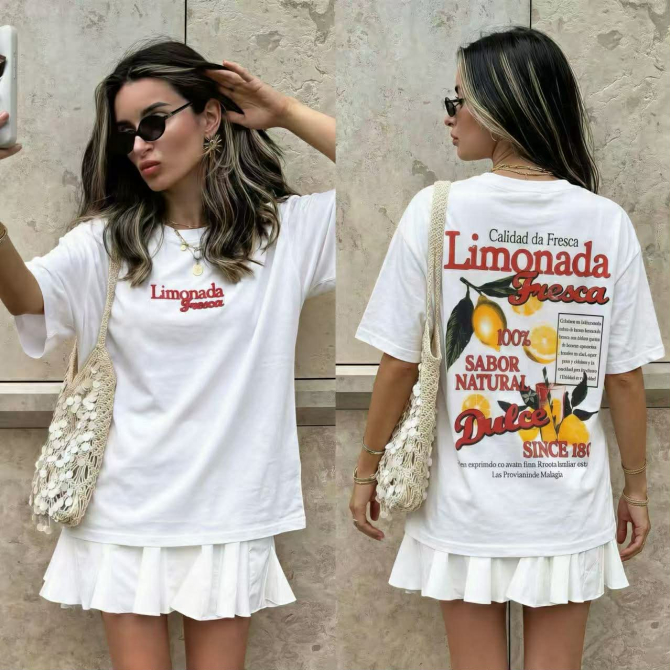 Tshirt Limonada Fresca Λευκό