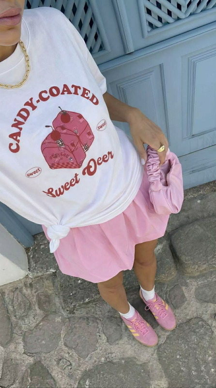 Tshirt Candy Coated Λευκό