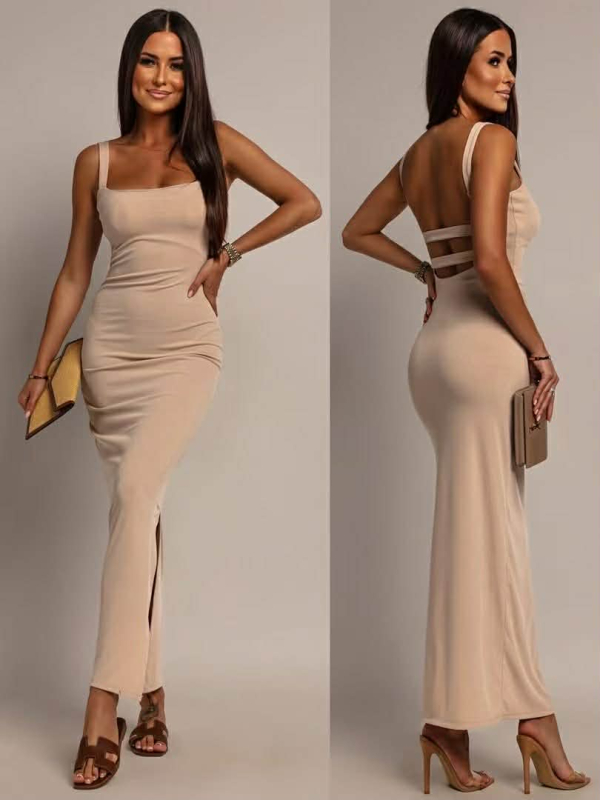 Φόρεμα Hype Μπεζ