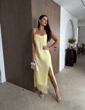 Φόρεμα Long Κίτρινο