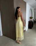 Φόρεμα Long Κίτρινο