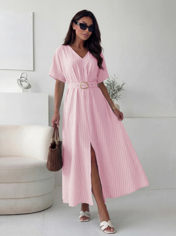 Φόρεμα Karli Ροζ