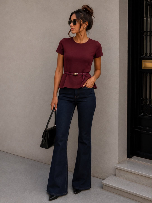 Μπλούζα Zina Burgundy