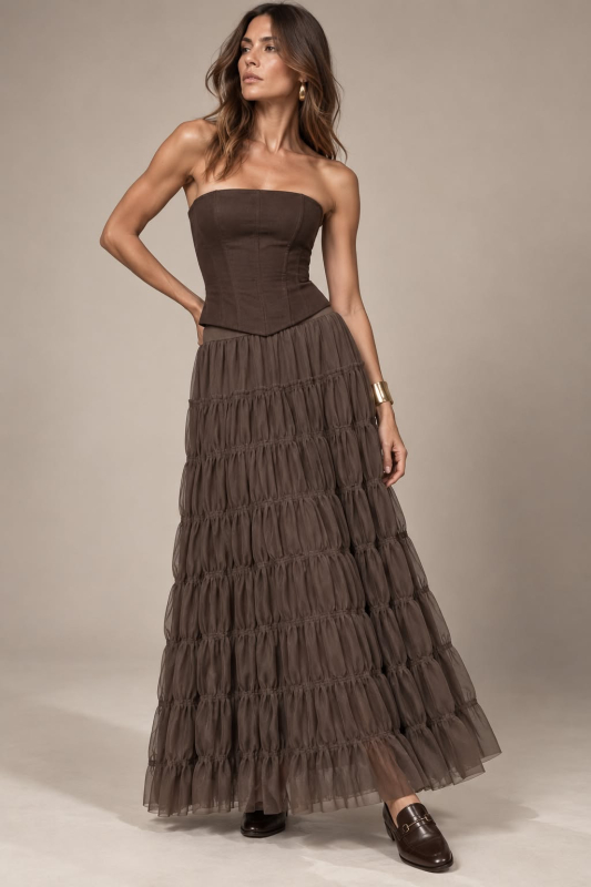 Tutu Skirt Καφέ