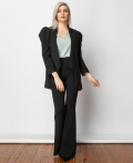 Ψηλόμεση Παντελόνα Καμπάνα Μαύρη 
